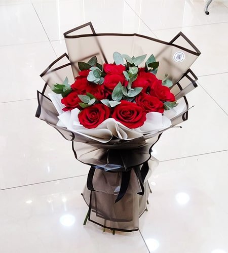 12 Red Rose Bouquet