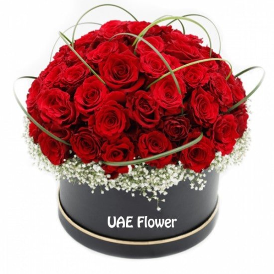 Magnificent Red Rose Flower Box